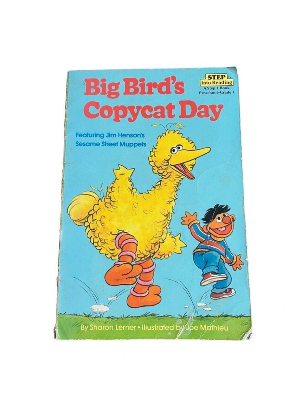 Big Bird's Copycat Day Sesame Street Step Into Reading 1984 Vintage Book